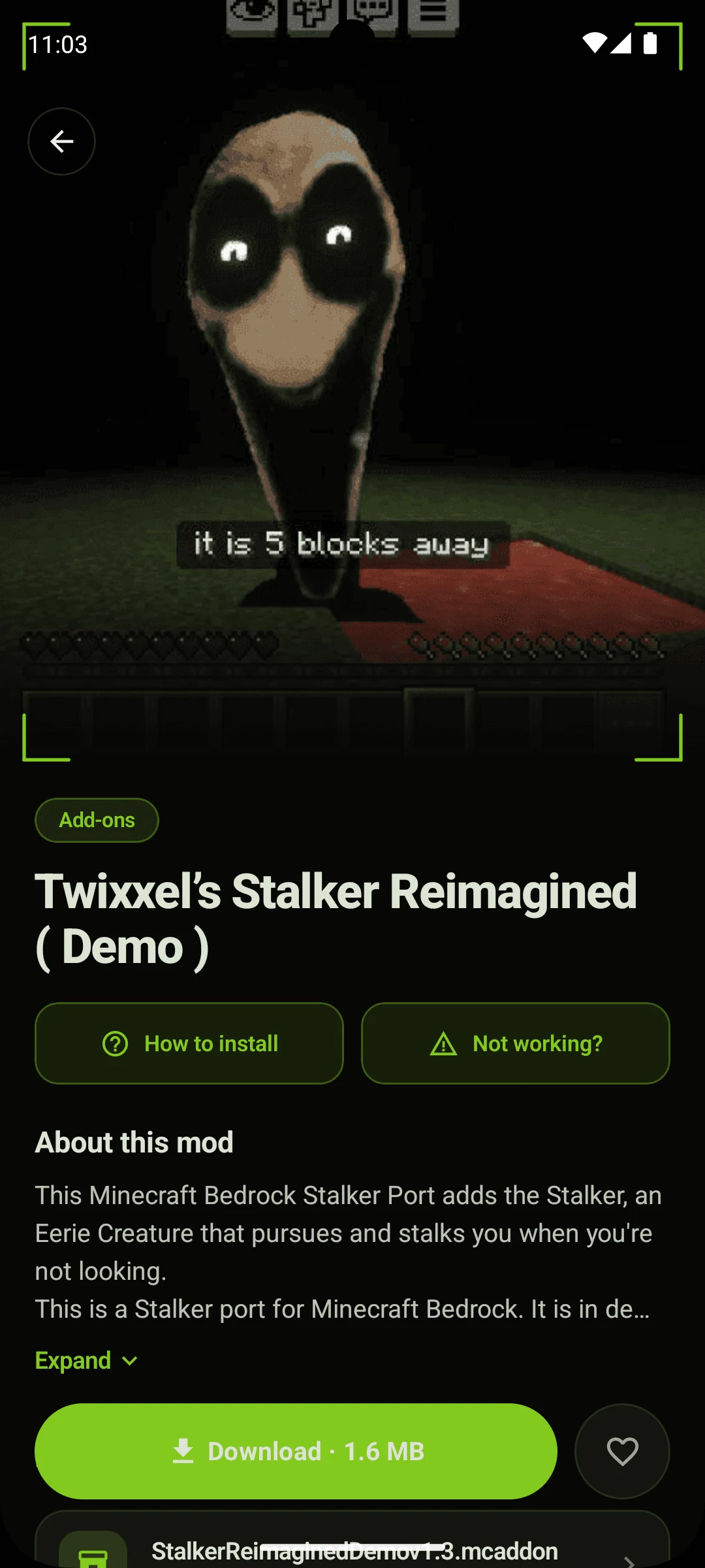 Stalker Mod for Minecraft PE screenshot