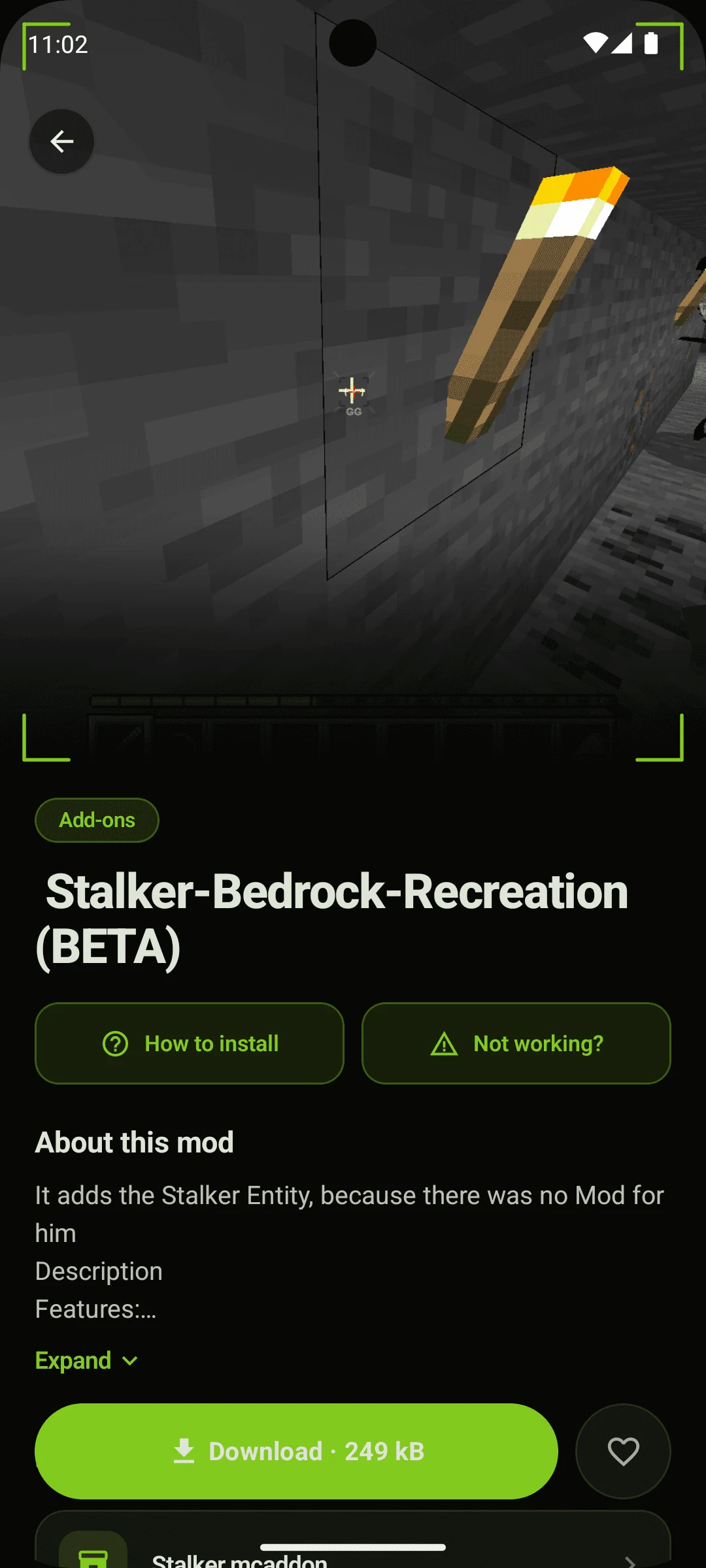 Stalker Mod for Minecraft PE screenshot